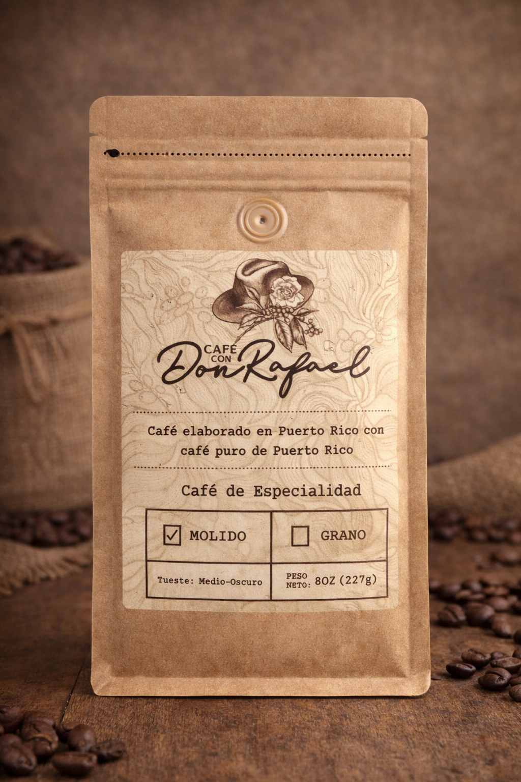 Café 100% Arábico molido 1/2 libra
