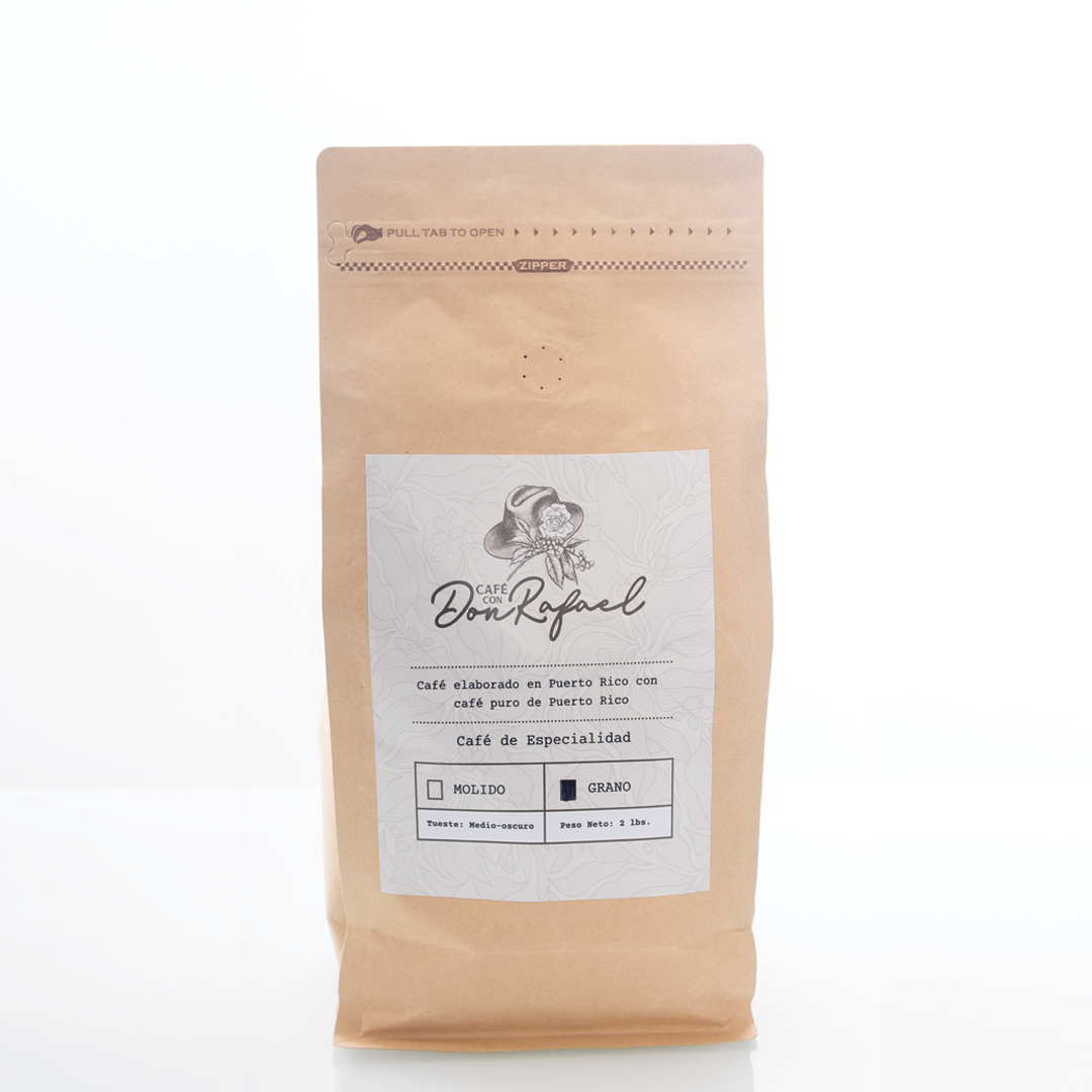 Café 100% Arábico en granos 2 libras