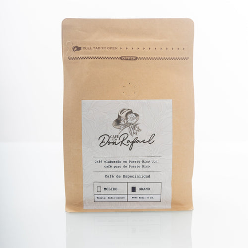 Café 100% Arábico en granos 1/2 libra